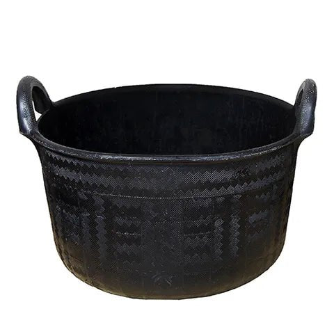 Feed Tub Recycled Rubber 37 Litre 2 Handles - Woonona Petfoods