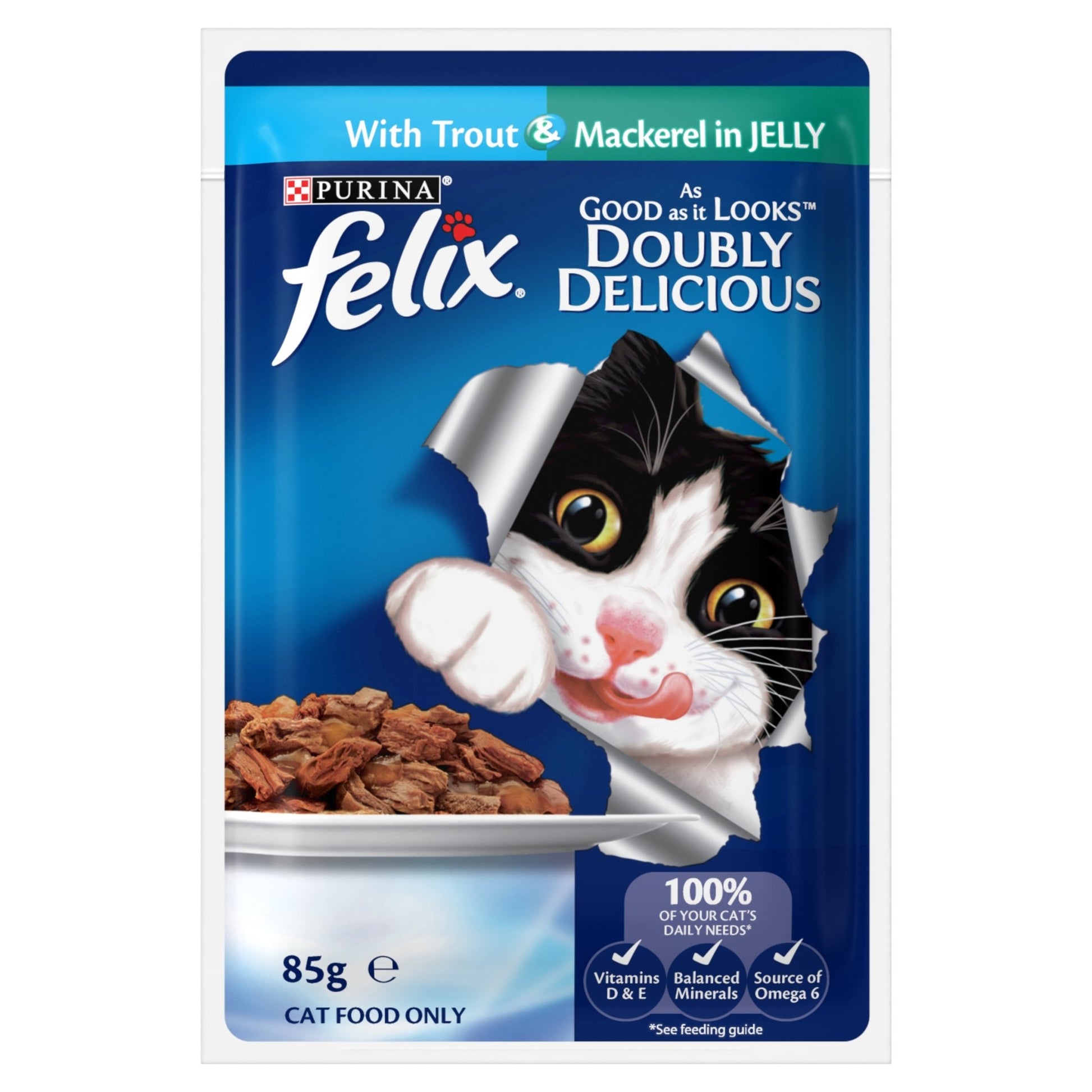 Felix Double Delicious Fish Selection in Jelly 12x85g - Woonona Petfood & Produce