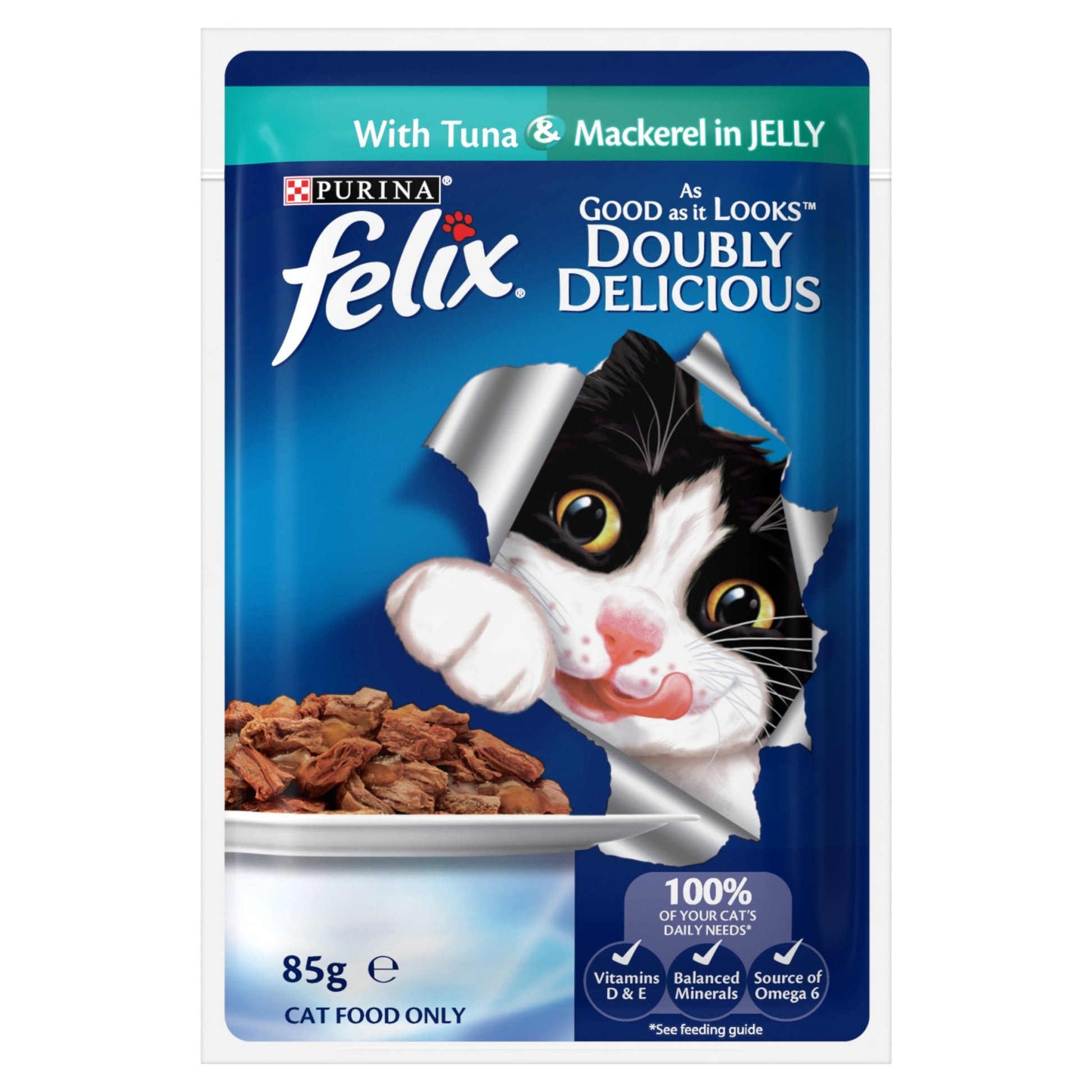 Felix Double Delicious Fish Selection in Jelly 12x85g - Woonona Petfood & Produce