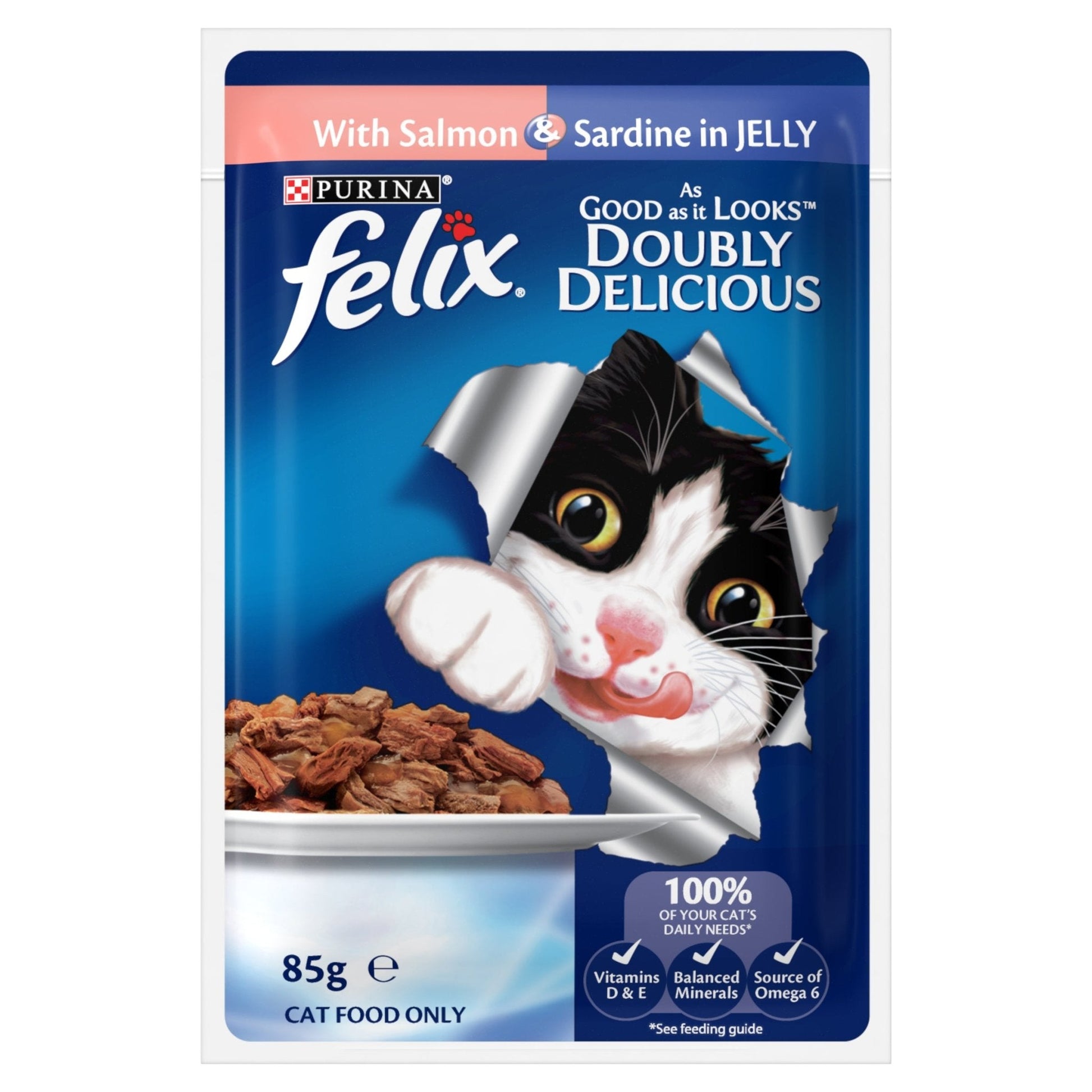 Felix Double Delicious Fish Selection in Jelly 12x85g