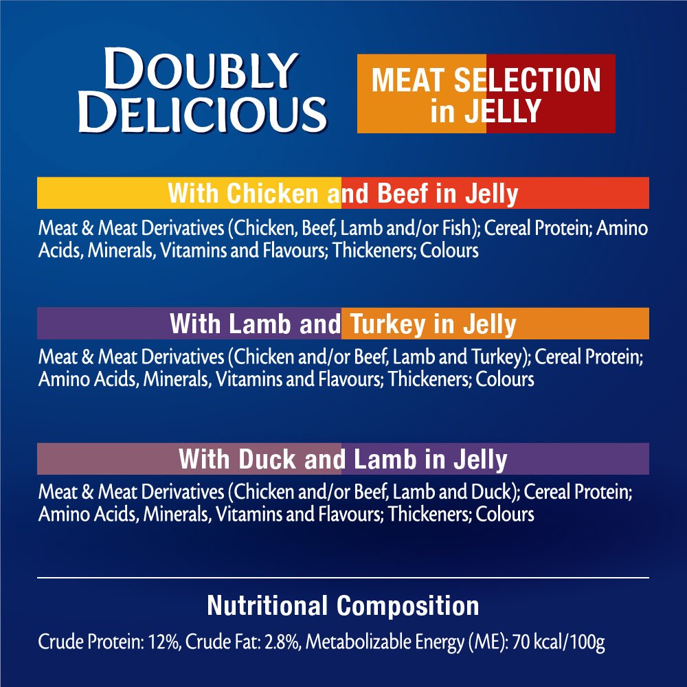 Felix Double Delicious Meat Selection in Jelly 12x85g - Woonona Petfood & Produce