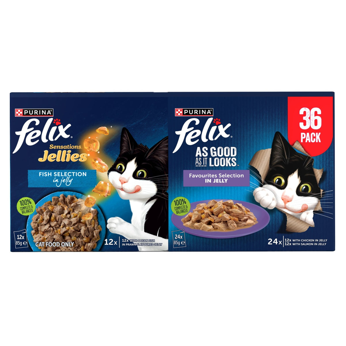 Felix Mixed Agail Favourites Selections 36x85g - Woonona Petfoods