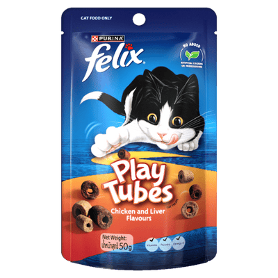 Felix Play Tubes Chicken and Liver Flavours 50g - Woonona Petfood & Produce