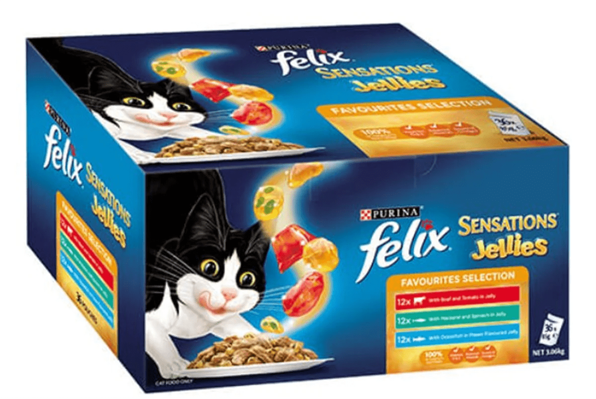 Felix Sensations Jellies Favourite Selction 36x85g - Woonona Petfood & Produce