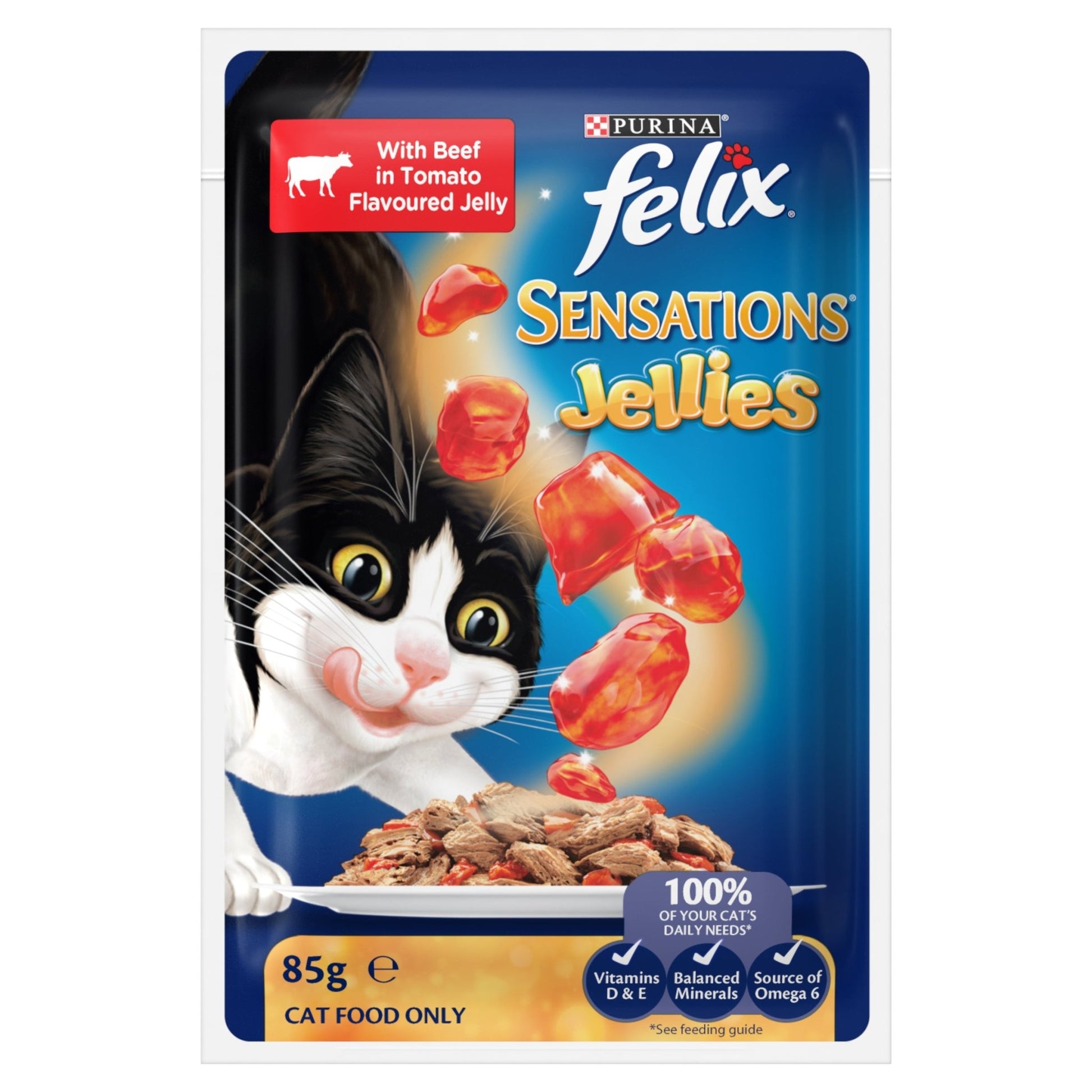 Felix Sensations Jelly Favourites Menu 12x85g - Woonona Petfood & Produce