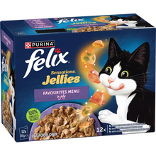 Felix Sensations Jelly Favourites Menu 12x85g - Woonona Petfoods