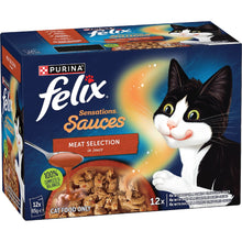 Felix Sensations Sauces Meat Selection 12x85g - Woonona Petfoods