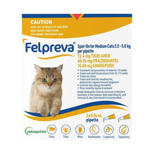 Felpreva Spot on for Medium Cats 2.5kg - 5.5kg - Woonona Petfoods