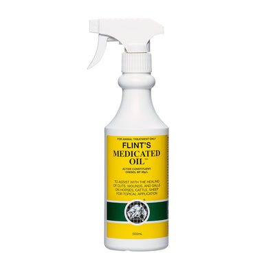 Flints Medicated Oil 500ml - Woonona Petfood & Produce