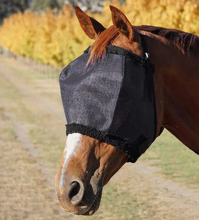 Flyveil with Fur Lining Black Pony - Woonona Petfood & Produce