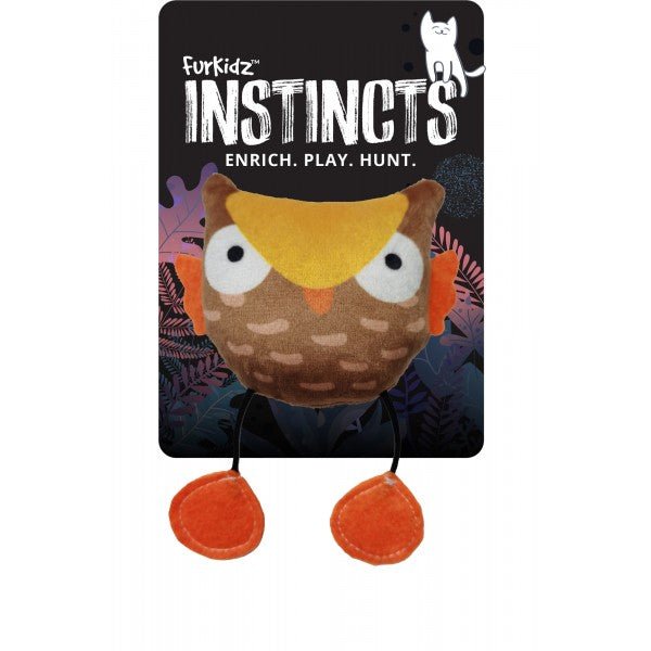 Furkidz Cat Toy Hoot Owl - Woonona Petfood & Produce