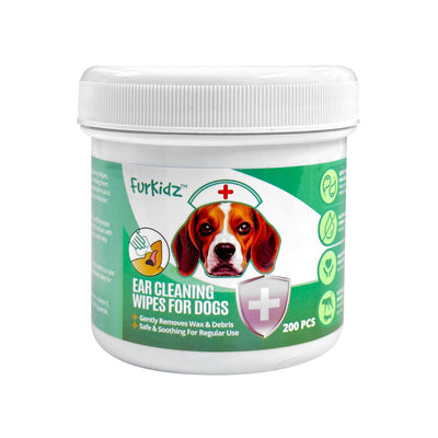 Furkidz Ear Cleaning Wipes for Dogs 200 Pcs