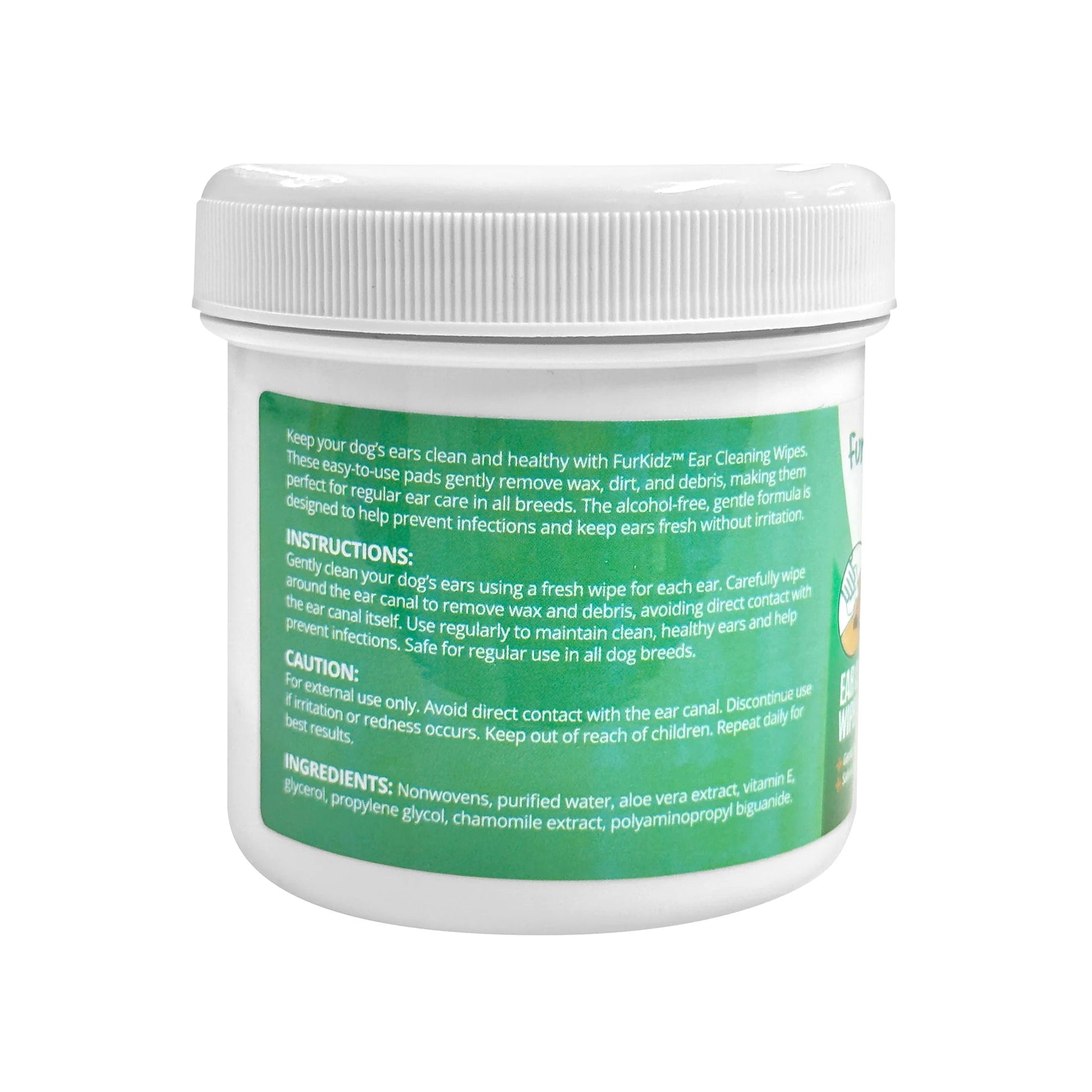 Furkidz Ear Cleaning Wipes for Dogs 200 Pcs - Woonona Petfoods