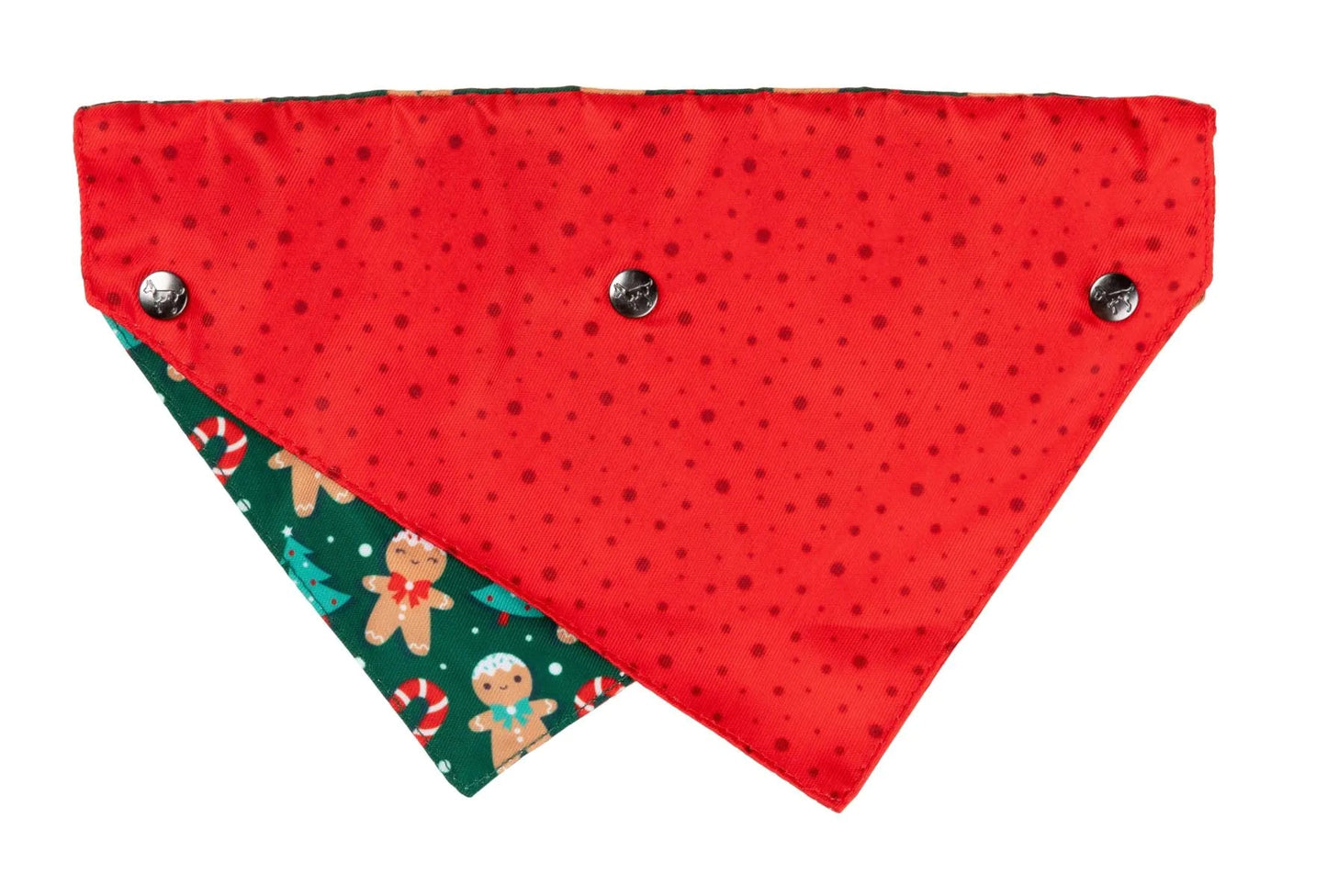 Fuzzyard Bandana - Jolly Gingerbread & Canes - Woonona Petfoods