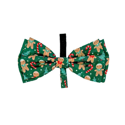 Fuzzyard Bowtie - Jolly Gingerbread & Canes