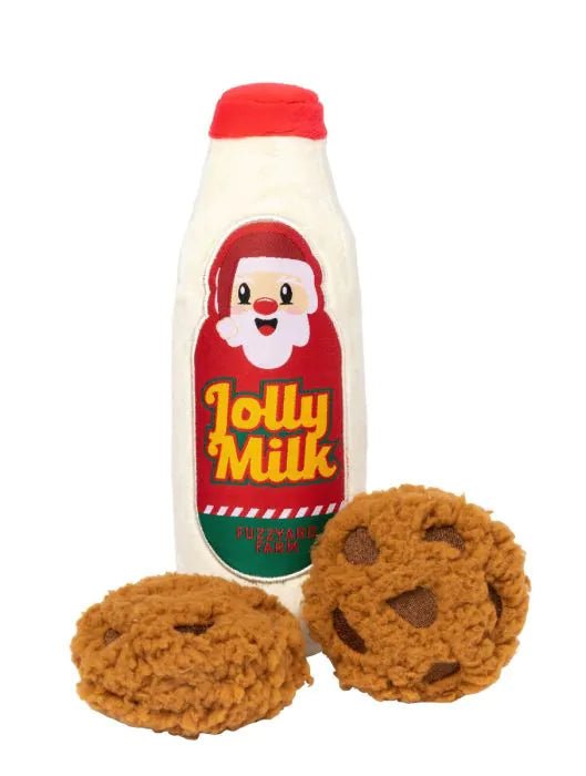 Fuzzyard Dog Toy - Jolly Milk & Cookies 3 Pack - Woonona Petfood & Produce