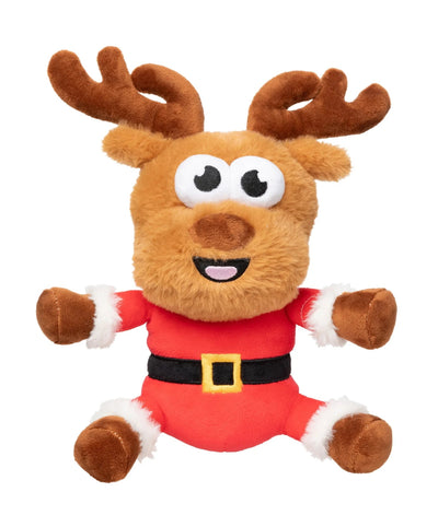 Fuzzyard Dog Toy - Reggie Claus Reindeer Large