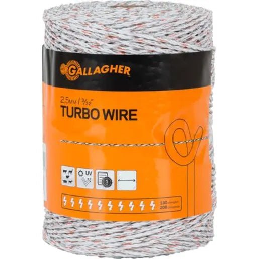 Gallagher Turbo Wire 2.5mm x 400m - Woonona Petfoods