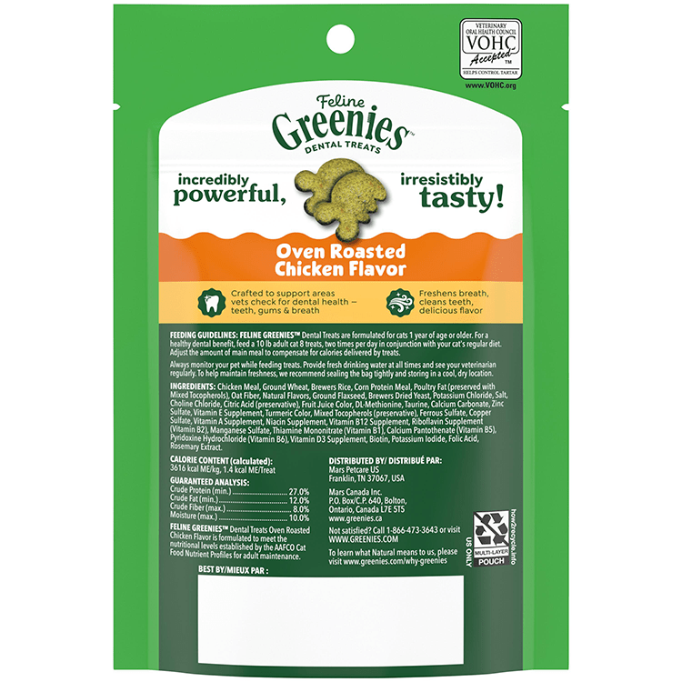 Greenies Feline Chicken - Woonona Petfoods