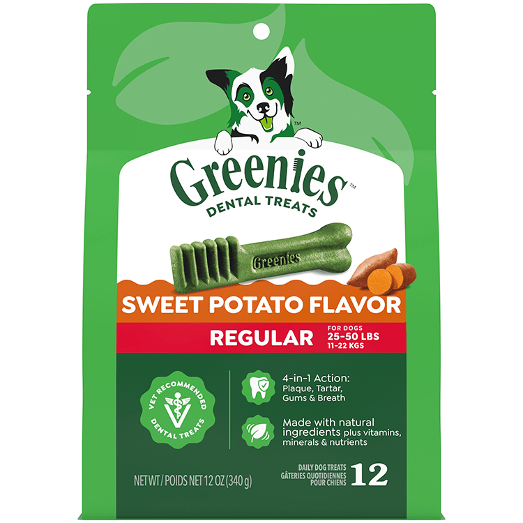 Greenies Sweet Potato Regular 340g - Woonona Petfoods