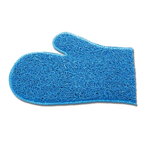 Grooming Mitt PVC Blue Bainbridge - Woonona Petfood & Produce