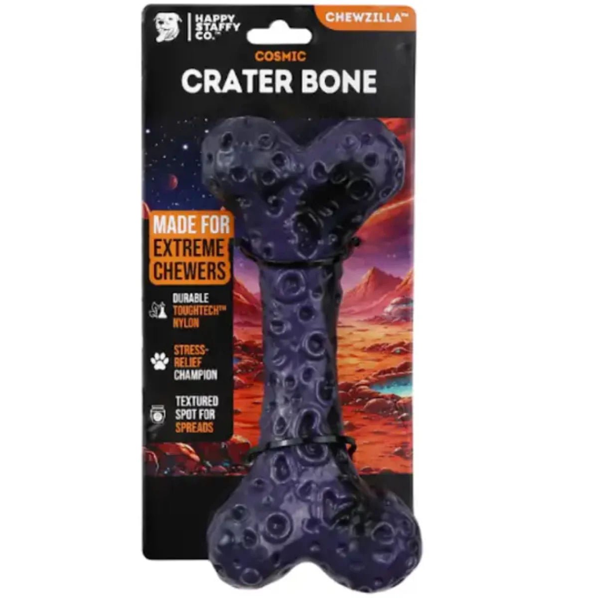 Happy Staffy Co. Cosmic Crater Bone - Woonona Petfoods