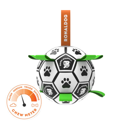 Happy Staffy Co. Ronaldog Soccer Ball - Woonona Petfoods