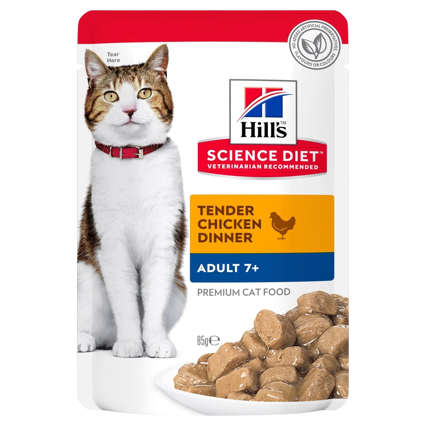 Hill's Science Diet Adult 7+ Active Longevity Chicken Cat Food pouches 12x85g - Woonona Petfoods