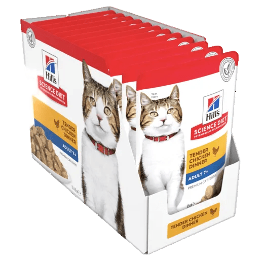 Hill's Science Diet Adult 7+ Active Longevity Chicken Cat Food pouches - Woonona Petfoods