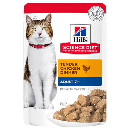 Hill's Science Diet Adult 7+ Active Longevity Chicken Cat Food pouches 85g - Woonona Petfoods