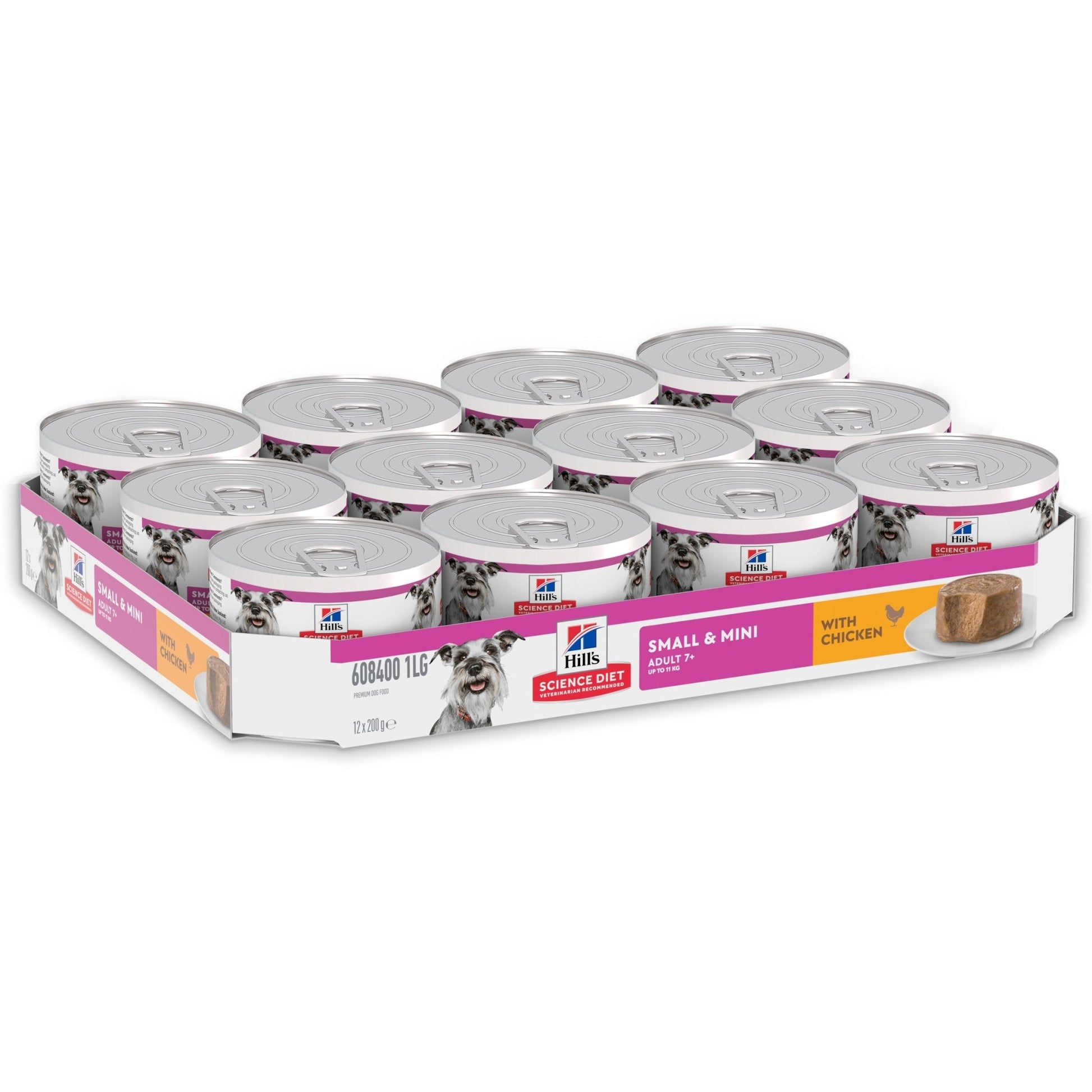 Hill's Science Diet Adult 7+ Small and Mini Chicken Canned Dog Food 12x200g - Woonona Petfood & Produce