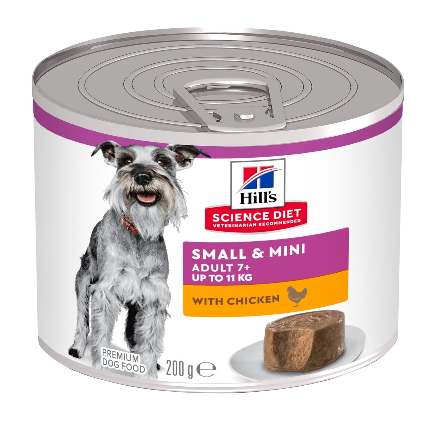 Hill's Science Diet Adult 7+ Small and Mini Chicken Canned Dog Food 12x200g - Woonona Petfood & Produce