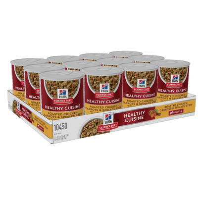 Hill's Science Diet Adult Healthy Cuisine Chicken & Carrot Stew Canned Dog Food 12x354g - Woonona Petfood & Produce
