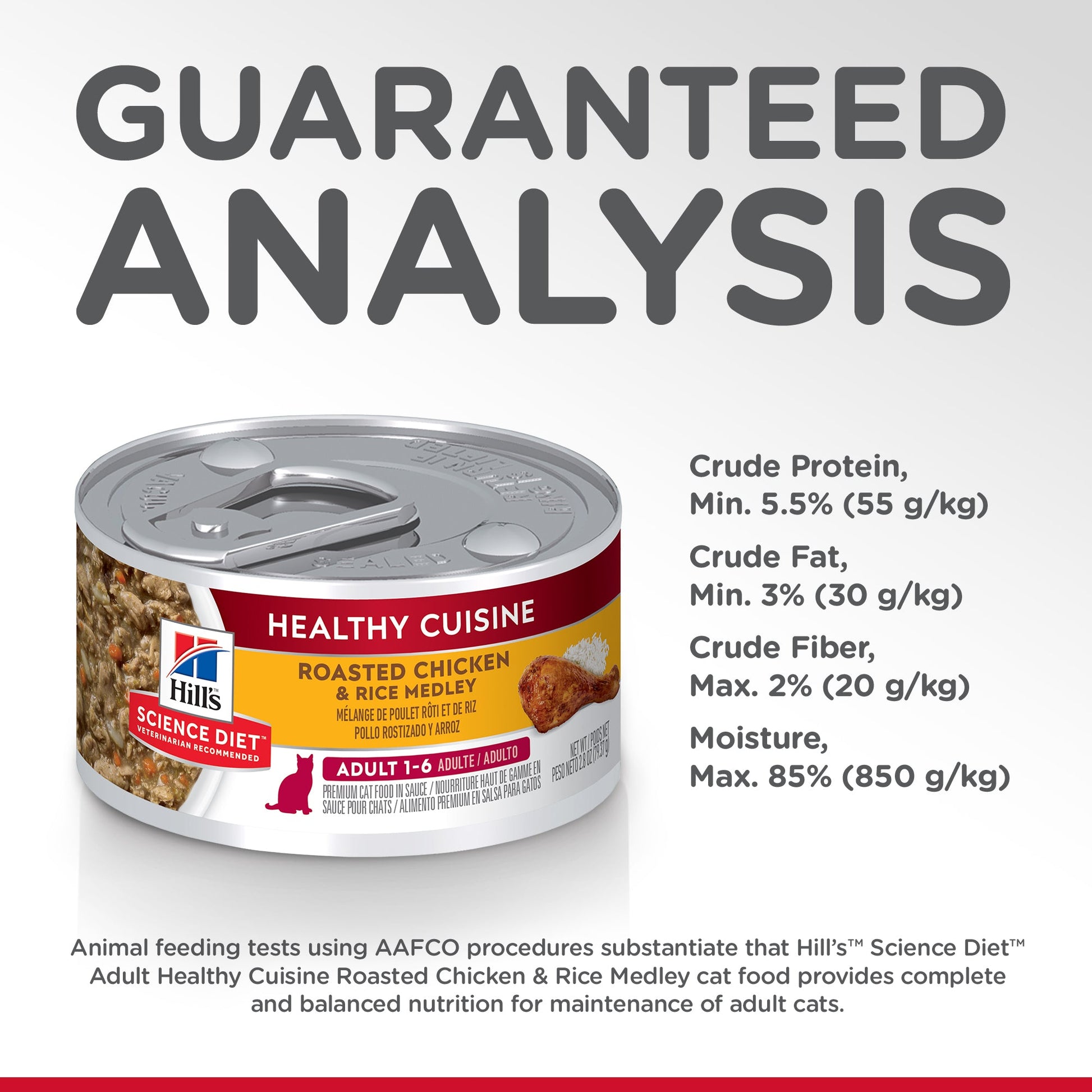 Hill's Science Diet Adult Healthy Cuisine Chicken & Rice Medley Canned Cat Food 79g - Woonona Petfoods