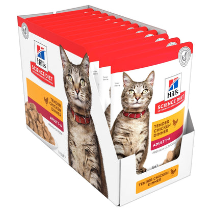 Hill's Science Diet Adult Optimal Care Chicken Cat Food pouches
