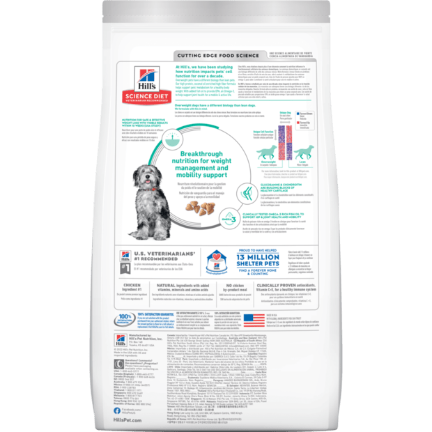 Hill's Science Diet Adult Perfect Weight + Joint Support Dry Dog Food - Woonona Petfood & Produce