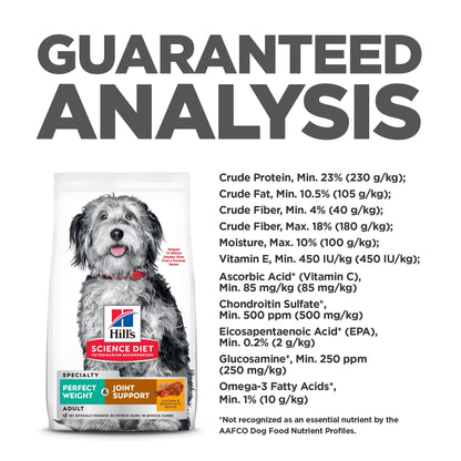 Hill's Science Diet Adult Perfect Weight + Joint Support Dry Dog Food - Woonona Petfoods