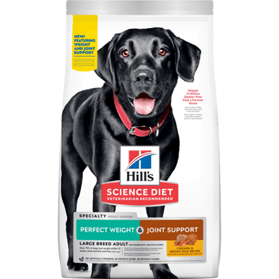 Hill's Science Diet Adult Perfect Weight + Joint Support Large Breed Dry Dog Food 11.3kg - Woonona Petfood & Produce