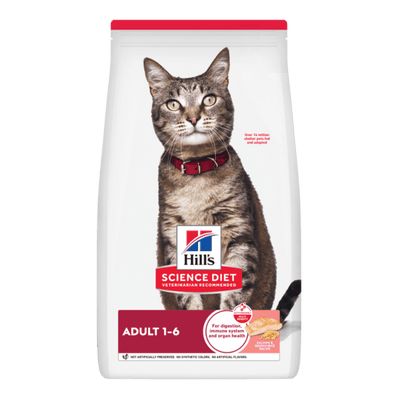 Hill's Science Diet Adult Sensitive Stomach and Skin Salmon Dry Cat Food 2.9kg