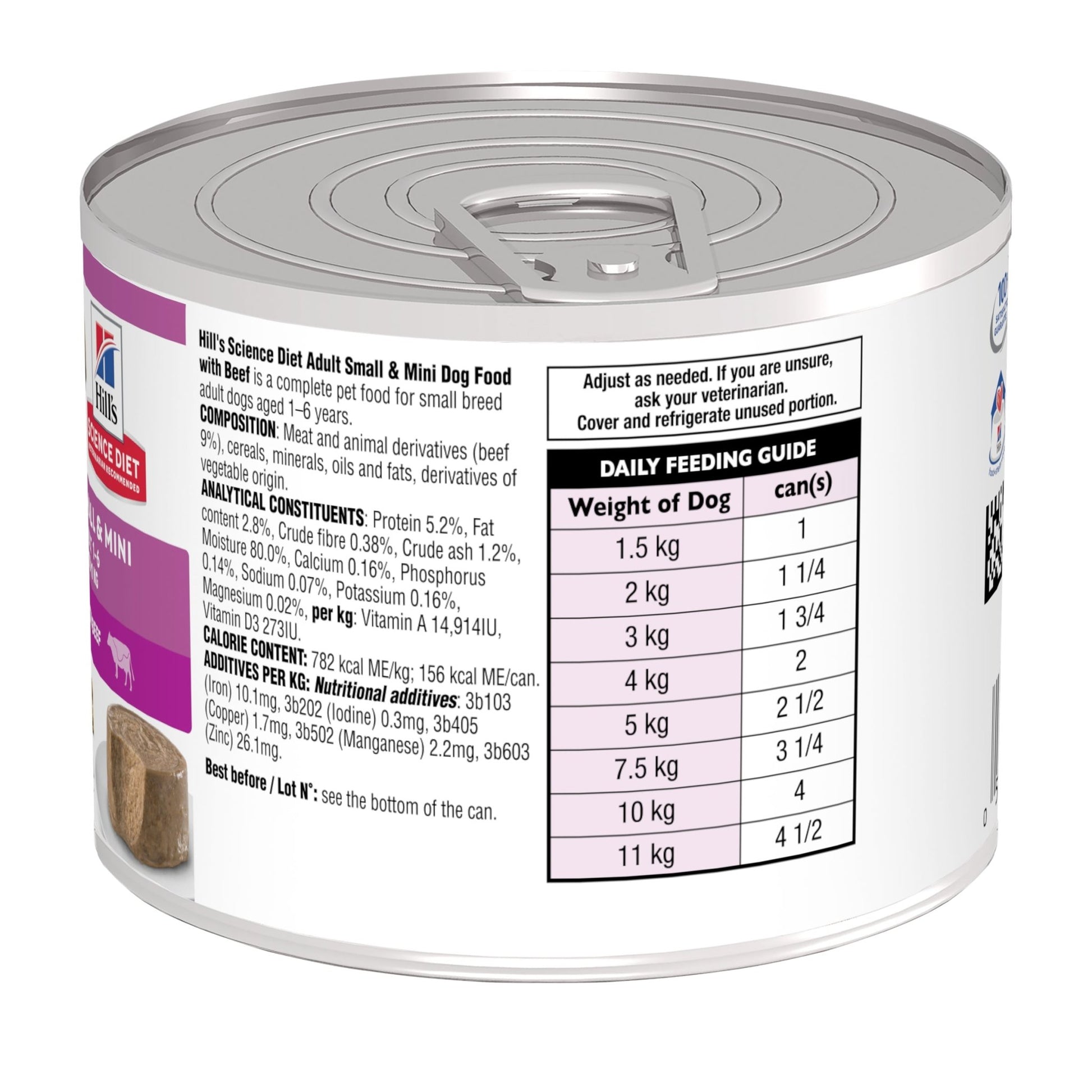 Hill's Science Diet Adult Small and Mini Beef Canned Dog Food 200g - Woonona Petfood & Produce