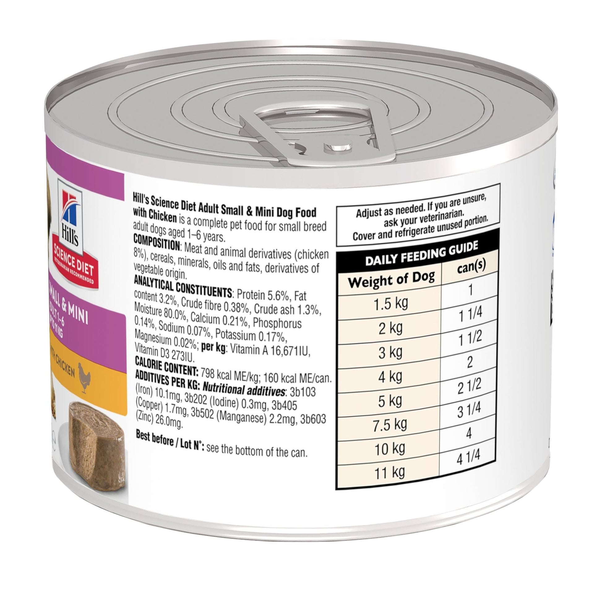 Hill's Science Diet Adult Small and Mini Chicken Canned Dog Food 12x200g - Woonona Petfood & Produce