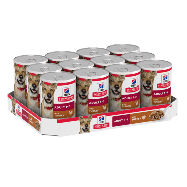 Hill's Science Diet Adult Turkey Canned Dog Food 12x370g - Woonona Petfood & Produce
