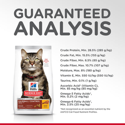 Hill's Science Diet Hairball Control Senior Adult 7+ Dry Cat Food - Woonona Petfoods