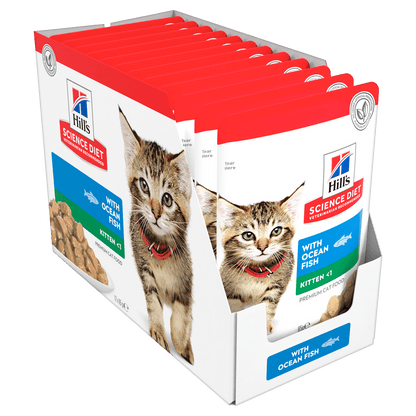 Hill's Science Diet Kitten Healthy Development Ocean Fish Cat Food pouches - Woonona Petfoods