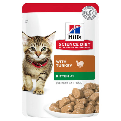 Hill's Science Diet Kitten Wet Food Turkey 85g - Woonona Petfood & Produce
