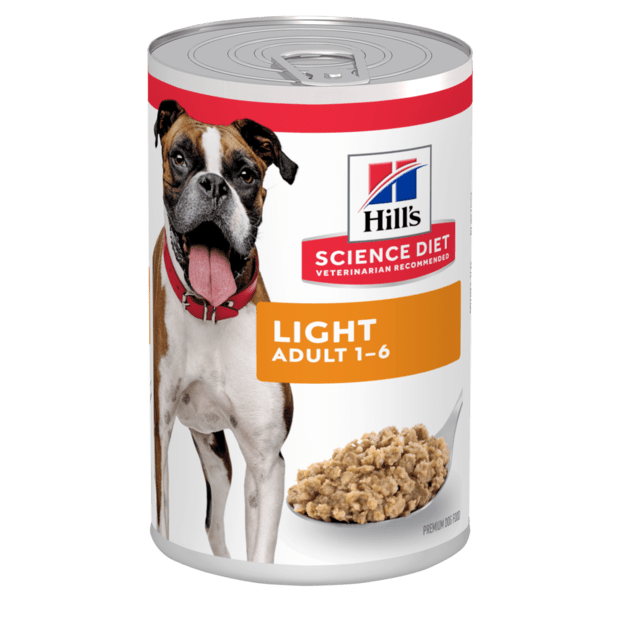 Hills Science Diet Light Adult Canned Wet Dog Food 12x370gm - Woonona Petfood & Produce