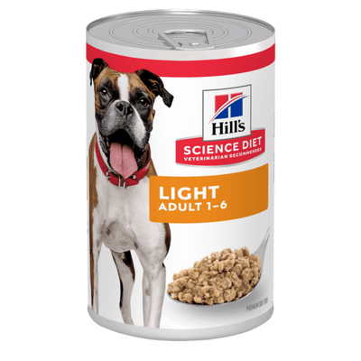 Hills Science Diet Light Adult Canned Wet Dog Food 370gm - Woonona Petfood & Produce