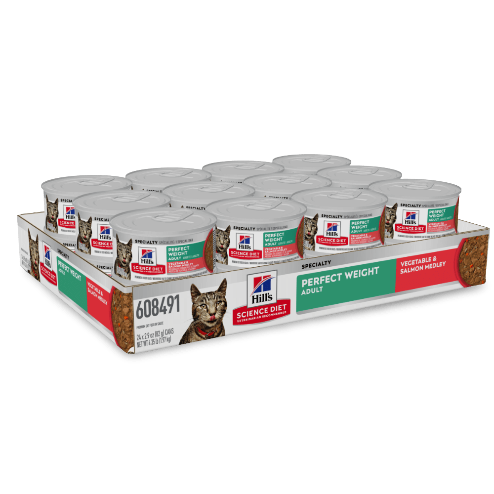 Hill's Science Diet Perfect Weight Wet Cat Food Salmon and Vegetable - Woonona Petfoods