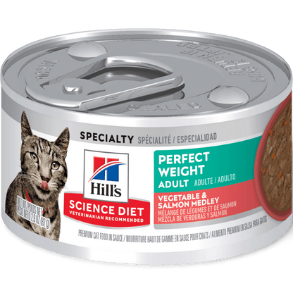 Hill's Science Diet Perfect Weight Wet Cat Food Salmon and Vegetable - Woonona Petfoods
