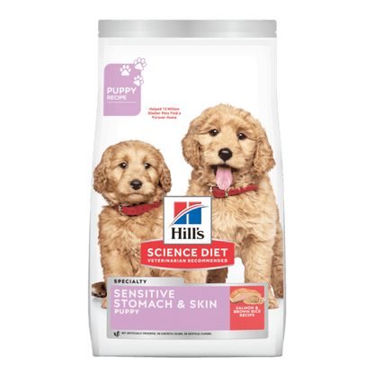 Hill's Science Diet Puppy Sensitive Stomach and Skin Salmon & Brown Rice Dry Dog Food 1.8kg - Woonona Petfoods